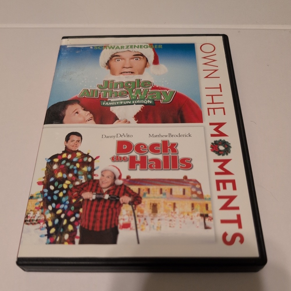 Jingle All The Way Deck The Halls DVD Double Feature Holiday Movie 2-Disc Set